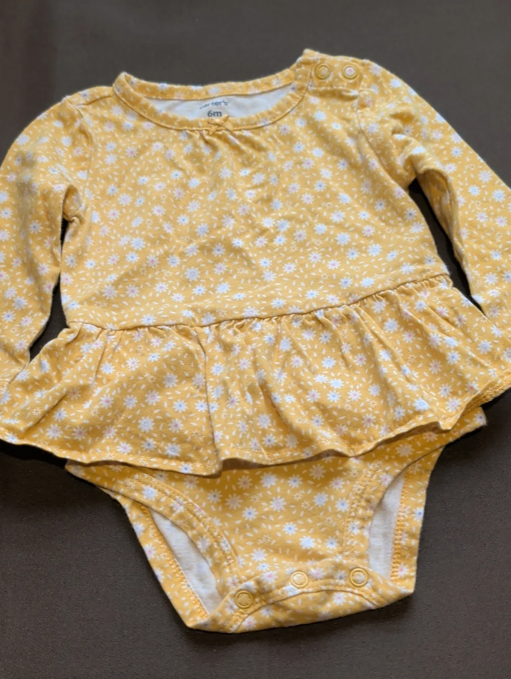 Bundle of Eight Baby Girl Items Dress, Rompers, Sleeper Size 6M and 6-9M